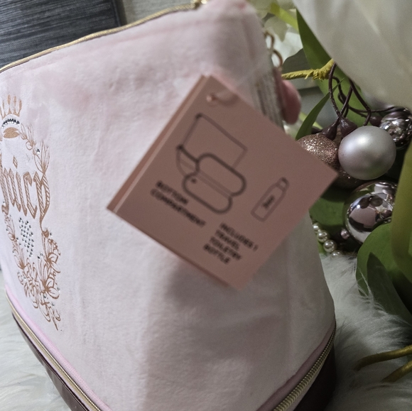 Juicy Couture Pink/ Brown oG Cosmetic BagVERY RARE! New - Picture 4 of 7